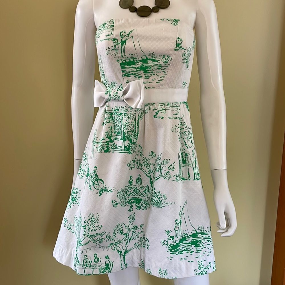 Lilly Pulitzer Darlene’s Dress Spring Fever Toile - Picture 1 of 7